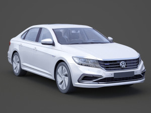 volkswagen passat phev cn-spec 2019 with hq interior Modelo 3D
