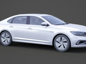 volkswagen passat phev cn-spec 2019 met hq interieur 3D Model