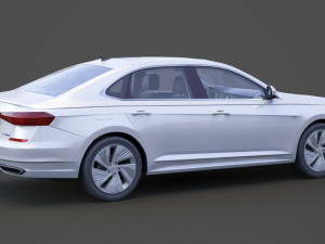 volkswagen passat phev cn-spec 2019 with hq interior Modelo 3D