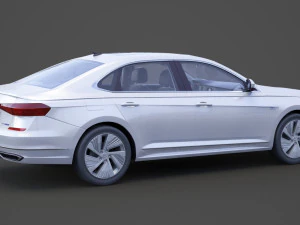 volkswagen passat phev cn-spec 2019 met hq interieur 3D Model