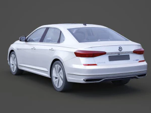 volkswagen passat phev cn-spec 2019 met hq interieur 3D Model