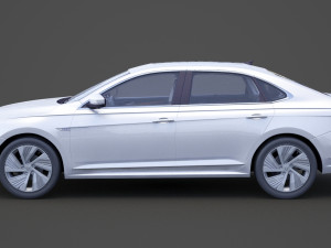 volkswagen passat phev cn-spec 2019 with hq interior Modelo 3D