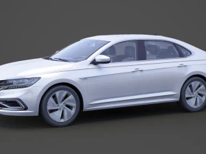 volkswagen passat phev cn-spec 2019 met hq interieur 3D Model