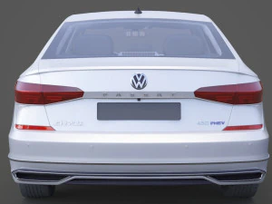 volkswagen passat phev cn-spec 2019 met hq interieur 3D Model