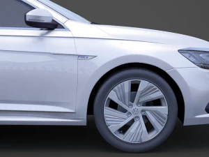 volkswagen passat phev cn-spec 2019 met hq interieur 3D Model