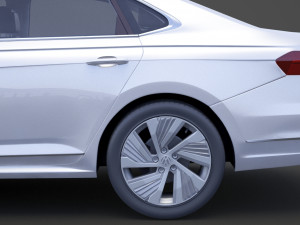 volkswagen passat phev cn-spec 2019 with hq interior Modelo 3D