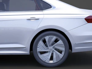 volkswagen passat phev cn-spec 2019 met hq interieur 3D Model