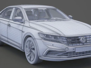 volkswagen passat phev cn-spec 2019 met hq interieur 3D Model