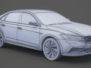 volkswagen passat phev cn-spec 2019 met hq interieur 3D Model
