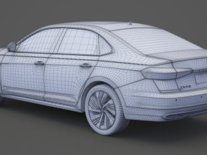 volkswagen passat phev cn-spec 2019 with hq interior Modelo 3D