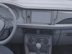 volkswagen passat phev cn-spec 2019 met hq interieur 3D Model