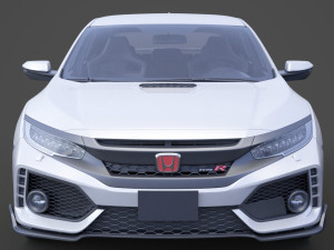 honda civic type r 2018 3D Модель