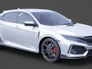 honda civic type r 2018 3D Model