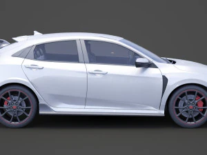 honda civic type r 2018 3D Model