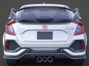 honda civic type r 2018 3D Model