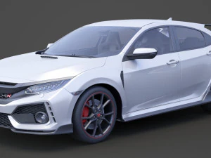 honda civic type r 2018 3D Model