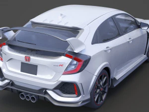 honda civic type r 2018 3D Model
