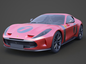 ferrari omologata 2020 3D Модель