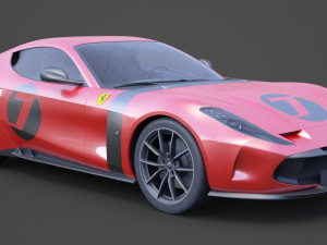 ferrari omologata 2020 Modèle 3D