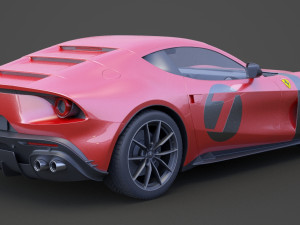 ferrari omologata 2020 Modèle 3D