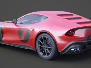 ferrari omologata 2020 Modèle 3D