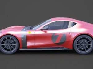 ferrari omologata 2020 Modèle 3D