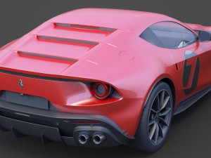 ferrari omologata 2020 Modèle 3D
