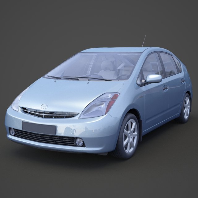 toyota prius 2003 hq interior Modelo 3D .c4d .max .obj .3ds .fbx .stl .blend 