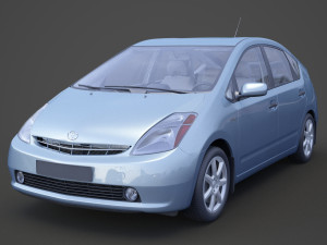 toyota prius 2003 hq interior 3D Model