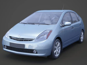interni toyota prius 2003 hq Modello 3D