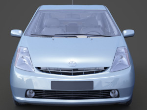 toyota prius 2003 hq interior Modelo 3D