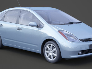 toyota prius 2003 hq interior Modelo 3D