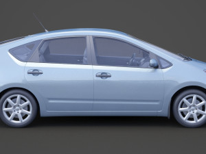toyota prius 2003 hq interior Modelo 3D