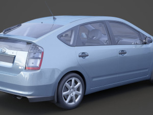 toyota prius 2003 hq interior Modelo 3D