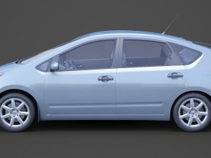 toyota prius 2003 hq interior Modelo 3D