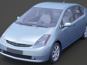 toyota prius 2003 hq interior Modelo 3D