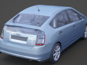 toyota prius 2003 hq interior Modelo 3D