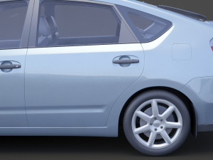 toyota prius 2003 hq interior Modelo 3D