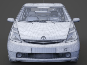 toyota prius 2003 hq interior Modelo 3D