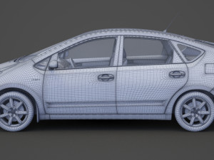 toyota prius 2003 hq interior Modelo 3D