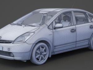 toyota prius 2003 hq interior Modelo 3D