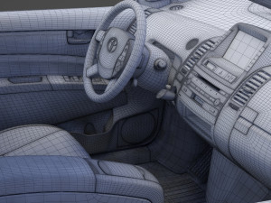 toyota prius 2003 hq interior Modelo 3D