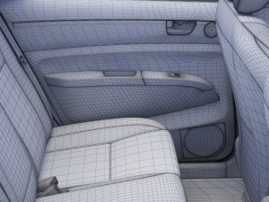 toyota prius 2003 hq interior Modelo 3D