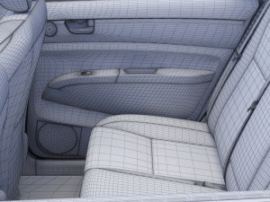 toyota prius 2003 hq interior Modelo 3D