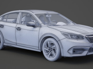 subaru legacy touring 2020 3D 模型