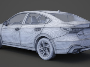 subaru legacy touring 2020 3D 模型