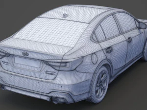 subaru legacy touring 2020 3D Model