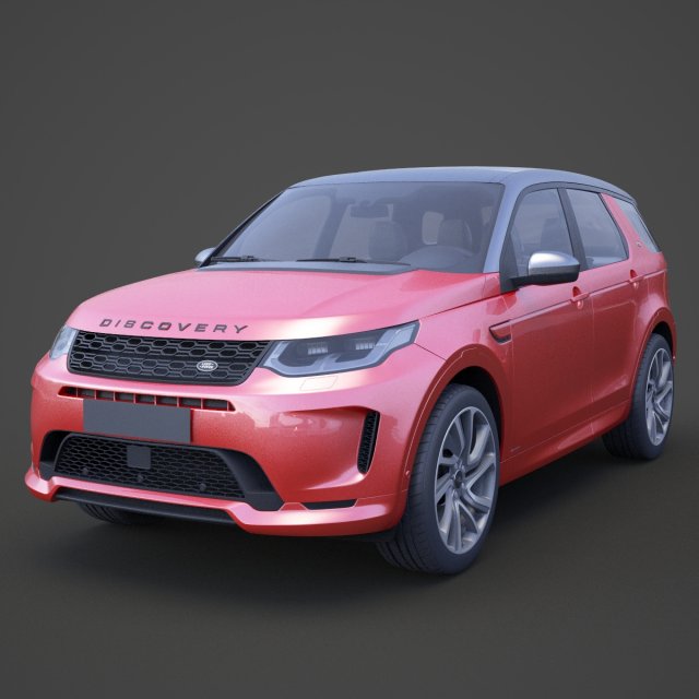 land rover discovery sport 2020 3D Модель .c4d .max .obj .3ds .fbx .stl .blend 