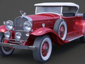 cadillac v16 roadster 1930 3D Model