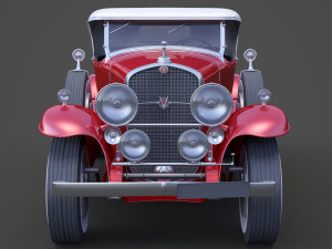 cadillac v16 roadster 1930 3D Model